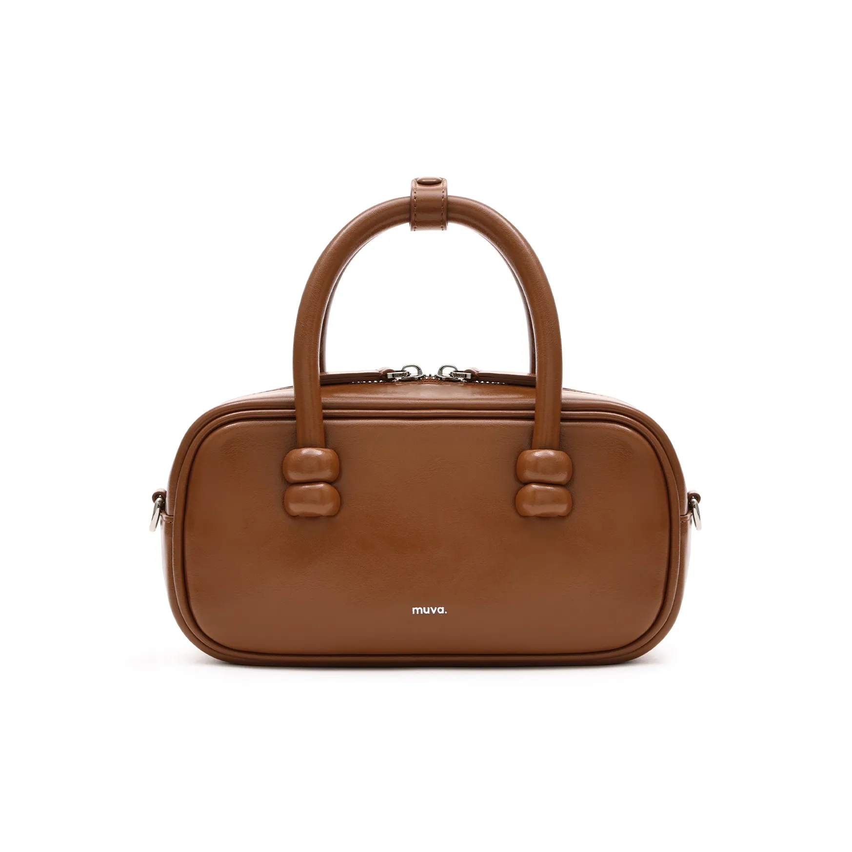 MUVA Cow Leather Fall Winter Fashion Versatile Genuine Leather Crossbody Handbag Trumpets Women's