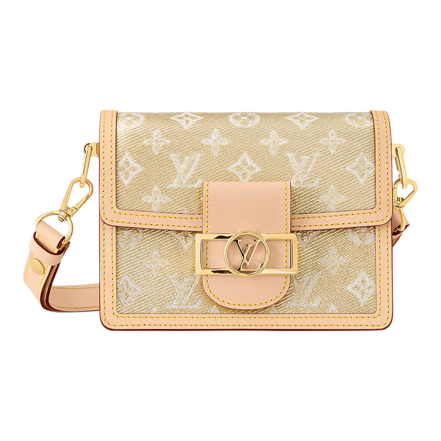 LOUIS VUITTON Dauphine Coated Canvas Dafne Crossbody Bag, Shoulder Bag Women's Light Umber