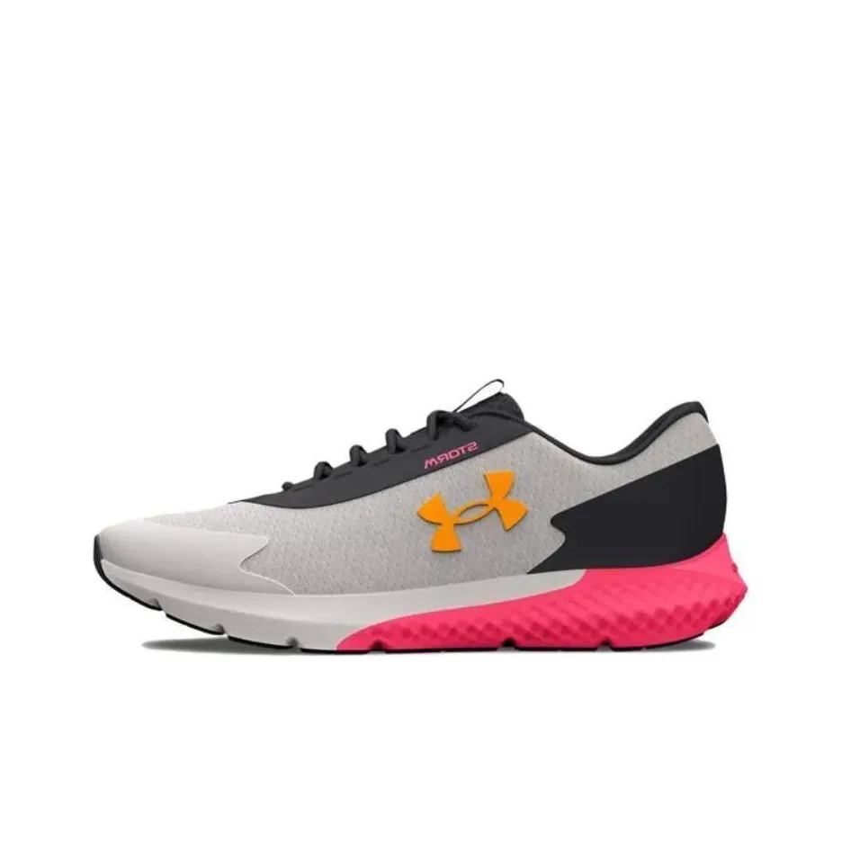 Under Armour Charged Rogue 3 Low Беговые кроссовки Женские Серый Черный Розовый