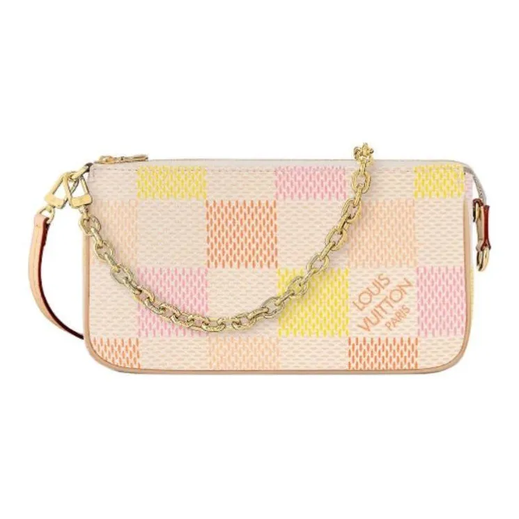 LOUIS VUITTON Pochette Accessoires Peach Pink