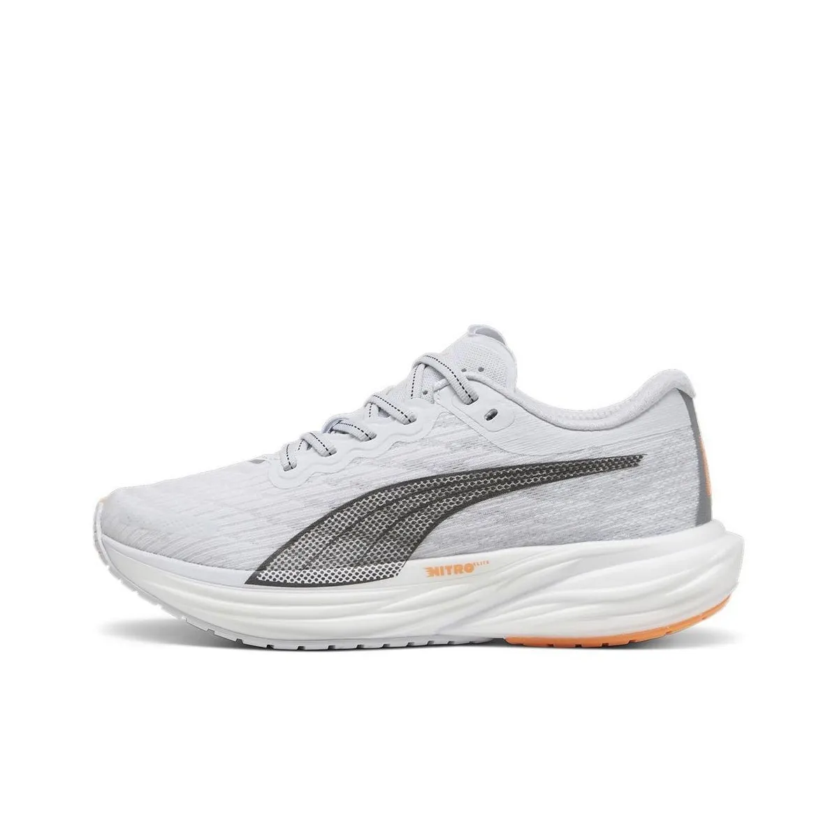 PUMA Deviate NITRO 2 Running Shoes Women's Low Top Silver Black Orange
