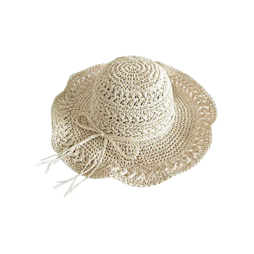 MUSTKOO Соломенная плетеная шляпа с защитой от солнца для женщин