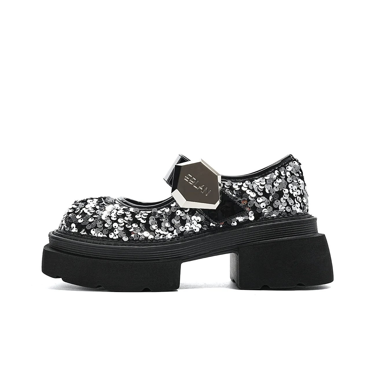 EBLAN Лоферы Серебряные Женские