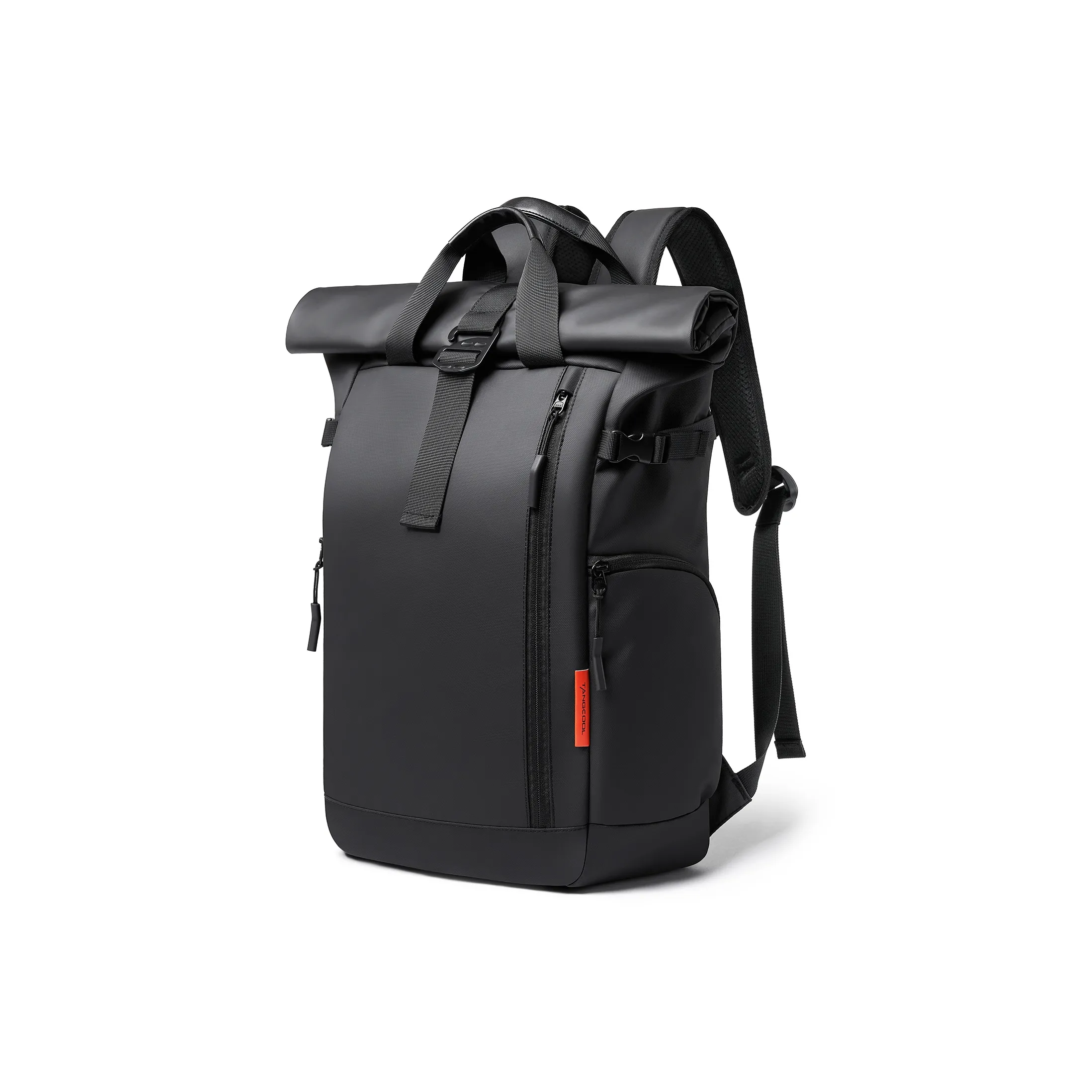 TANGCOOL Nylon Fabric Backpack Large Size Men's Black