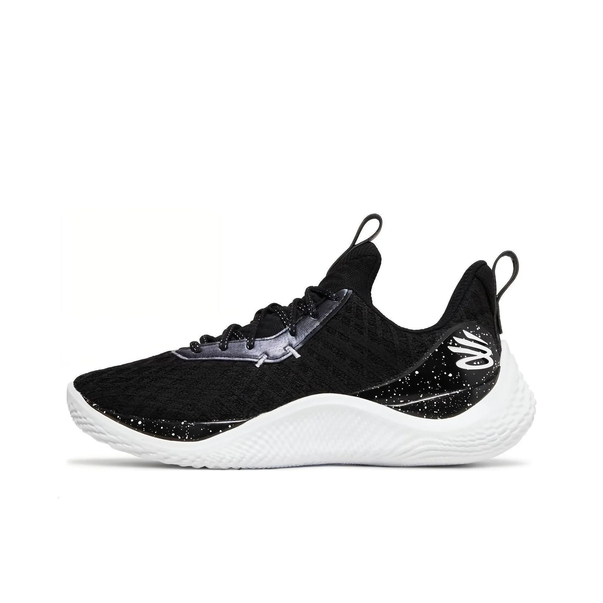 Under Armour Curry Flow 10 противоскользящие устойчивые к истиранию низкий топ баскетбольные кроссовки мужские черные