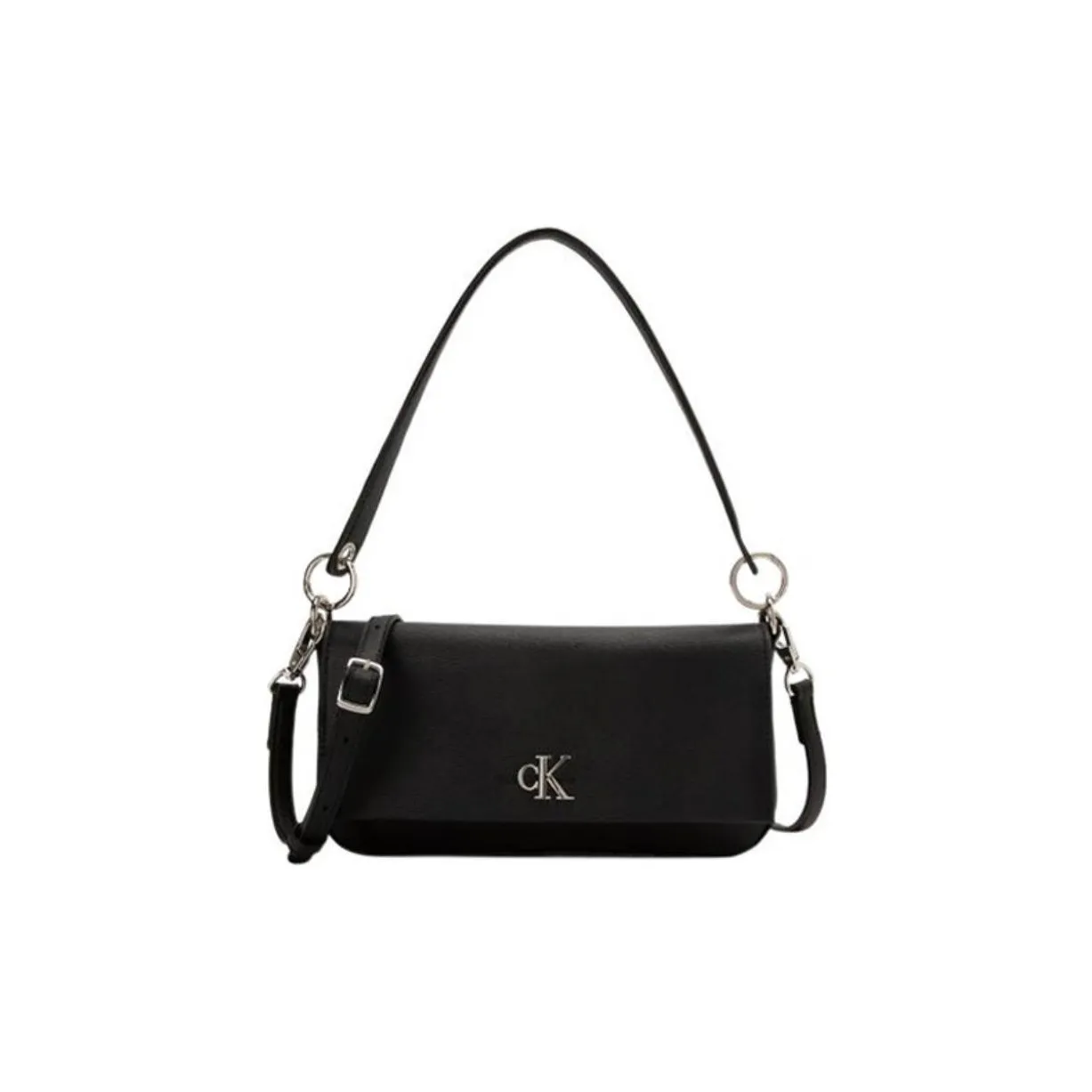 calvin Watch KLEIN Synthetic Material Baguette Bag, Shoulder Bag, Handbag, Crossbody Bag, Shoulder Bag Women's Black