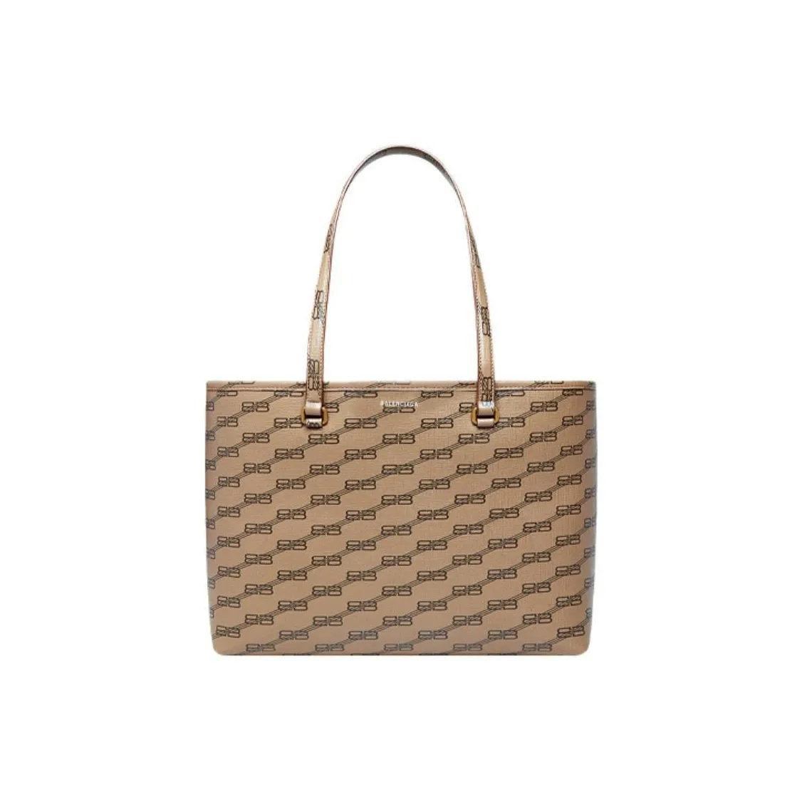Balenciaga Coated Canvas With Materials Tote Bag, Shopping Bag, Shoulder Bag Women's Beige