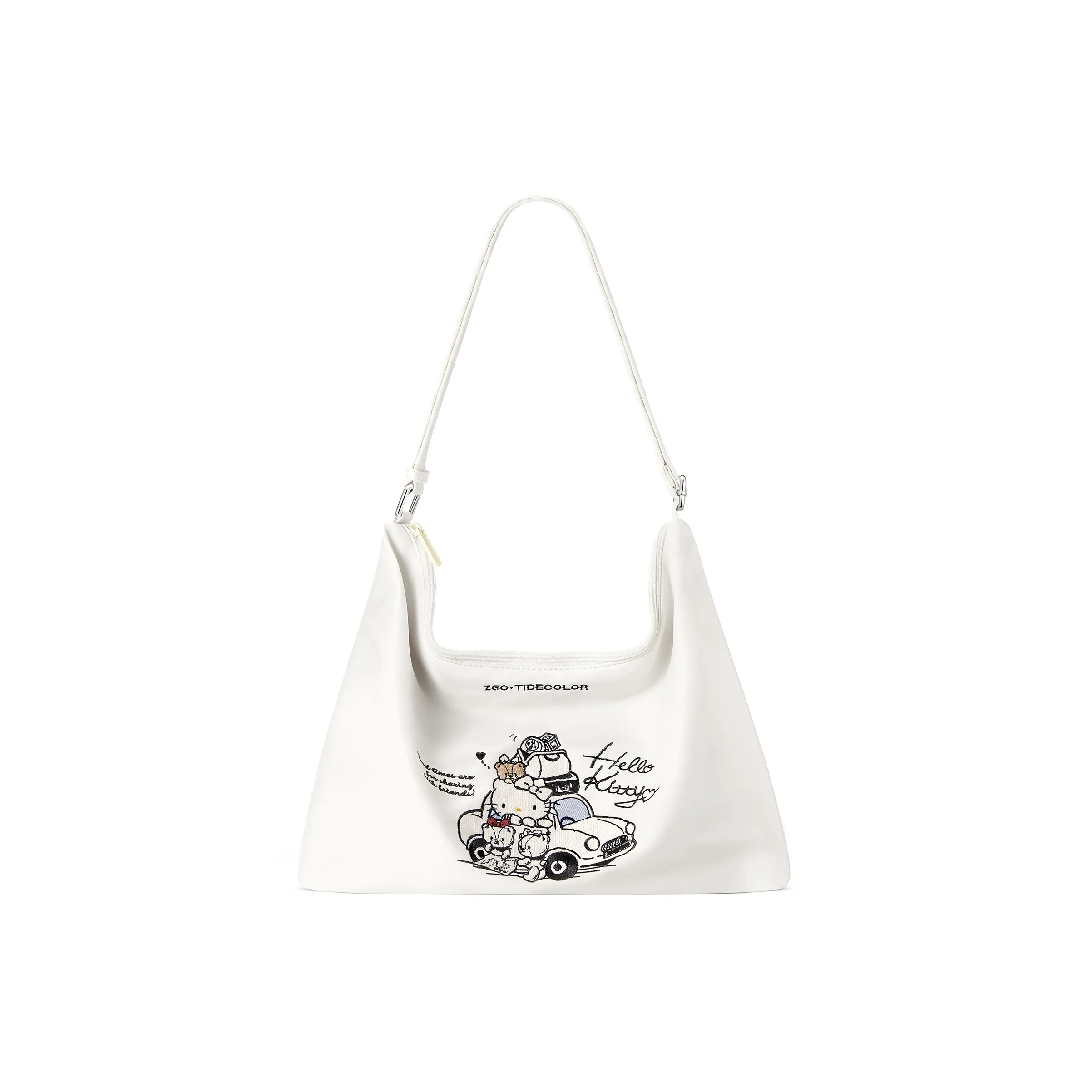 Sanrio Полиэстер Сумка через плечо Большая Женская Экрю