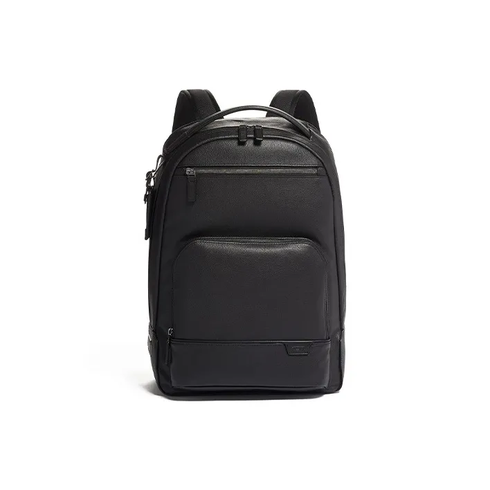 TUMI Harrison Leather Backpack Double Shoulder Regular Men's Black