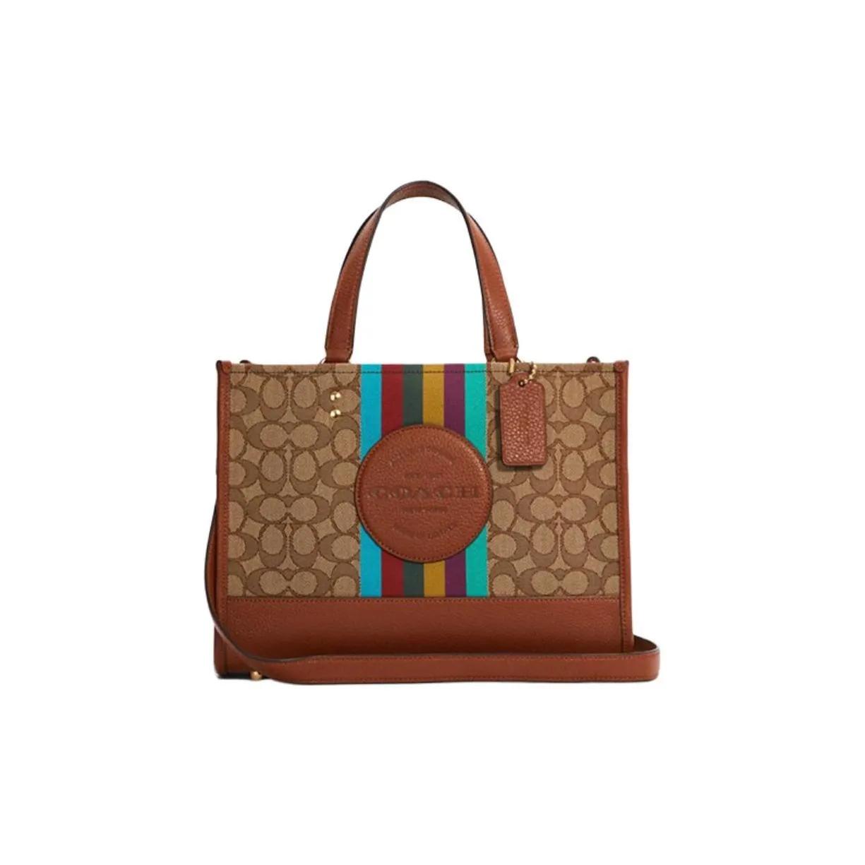 COACH Dempsey Кожа Тоут Сумка Сумка для покупок Сумка через плечо Сумка Большая Женская