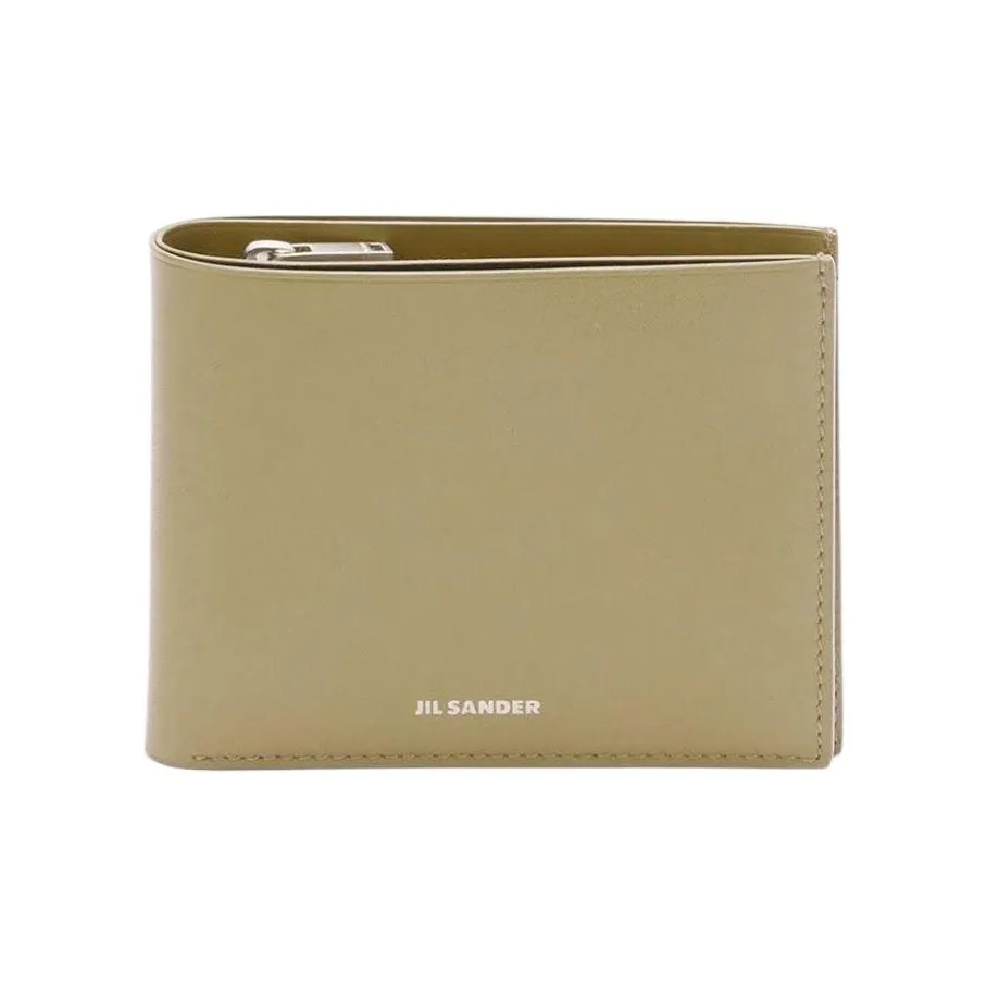 JIL SANDER Leather Wallet Men's Yellow