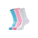 3팩 세트 - Cicada 윙 농구 양말 (화이트+핑크+블루)
