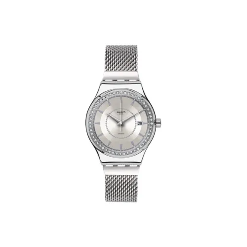 SWATCH Автоматический Механический Movement Унисекс Часы Серебряные