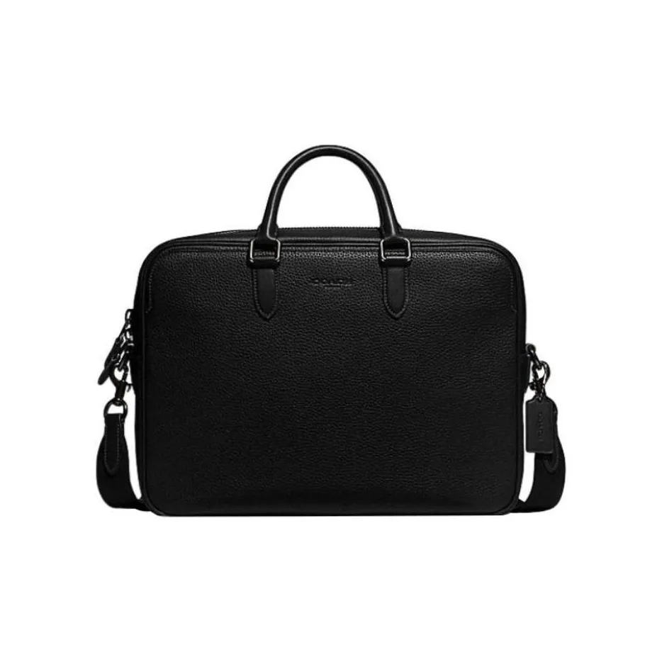 COACH Gotham Cow Leather Handbag, Shoulder Bag, Crossbody Bag, Briefcase Tubas Men's Black