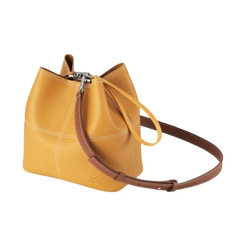 FIND KAPOOR Сумка из искусственной кожи в форме ведра сумка через плечо женская имбирно-желтая