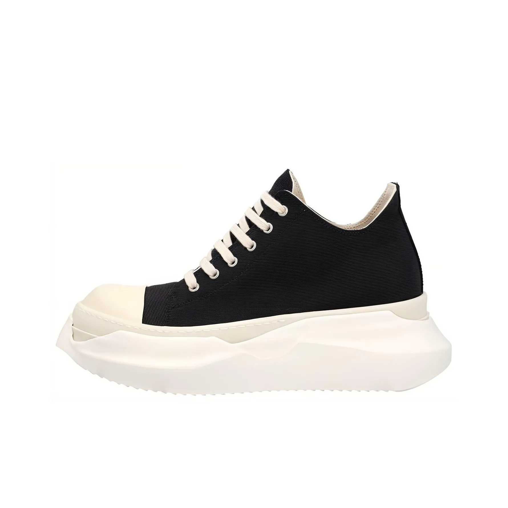 RICK OWENS DRKSHDW Abstract Low Fogachine Cotton Denim Black Milk