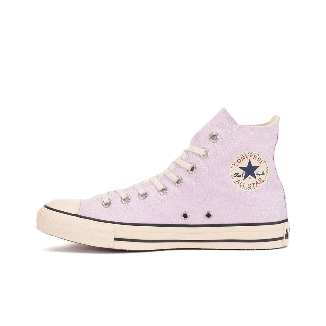 Converse All Star High Top Canvas Shoes Unisex Light Purple Japan Version