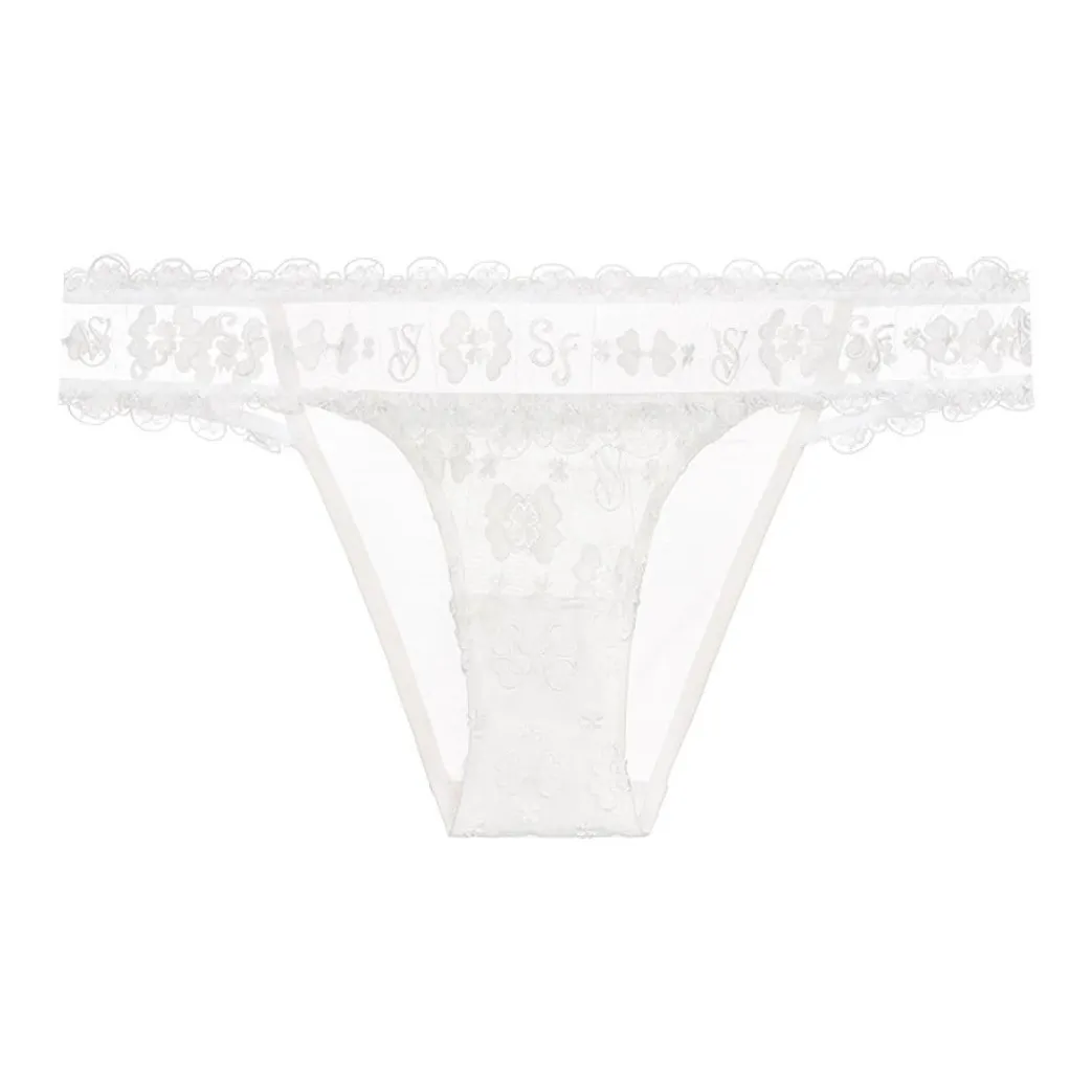 Victoria's Secret VICTORIA'S Secret x SUSAN FANG SS24 Трусики-бикини Женские Белые