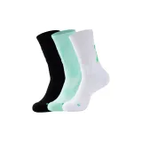 3-팩-Mantis 윙 농구 양말 (화이트+그린+블랙)