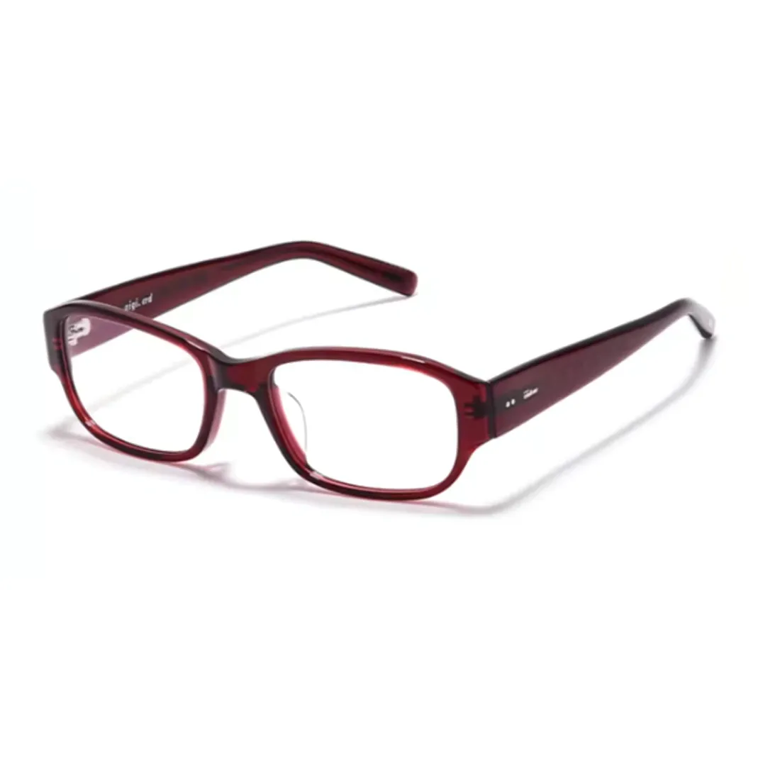 Fakeme Пластиковая оправа Квадратные Оправы для очков Унисекс Красный