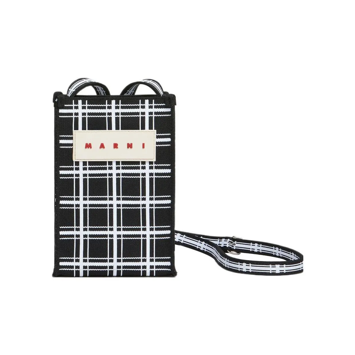 MARNI Полиэстер Сумка через плечо Сумка на плечо Мини Женская Черная Белая