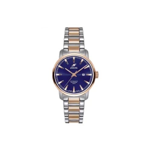 ENICAR Автоматический Механический Movement Женские Часы 30MM Синие