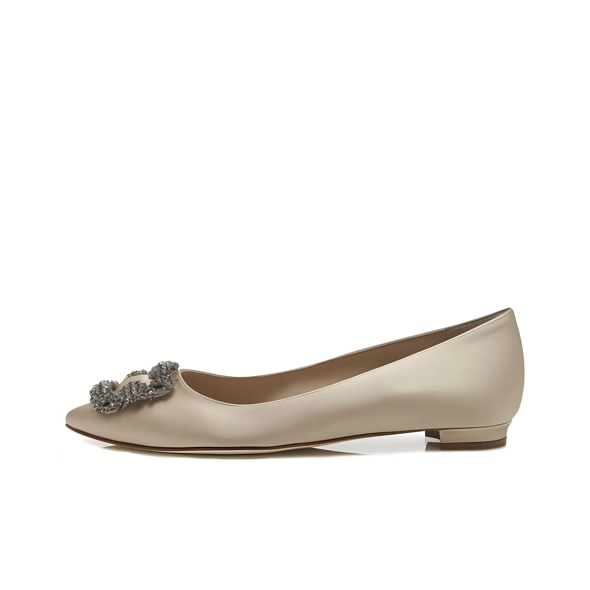 MANOLO BLAHNIK Casual Single Shoes Women's Champagne