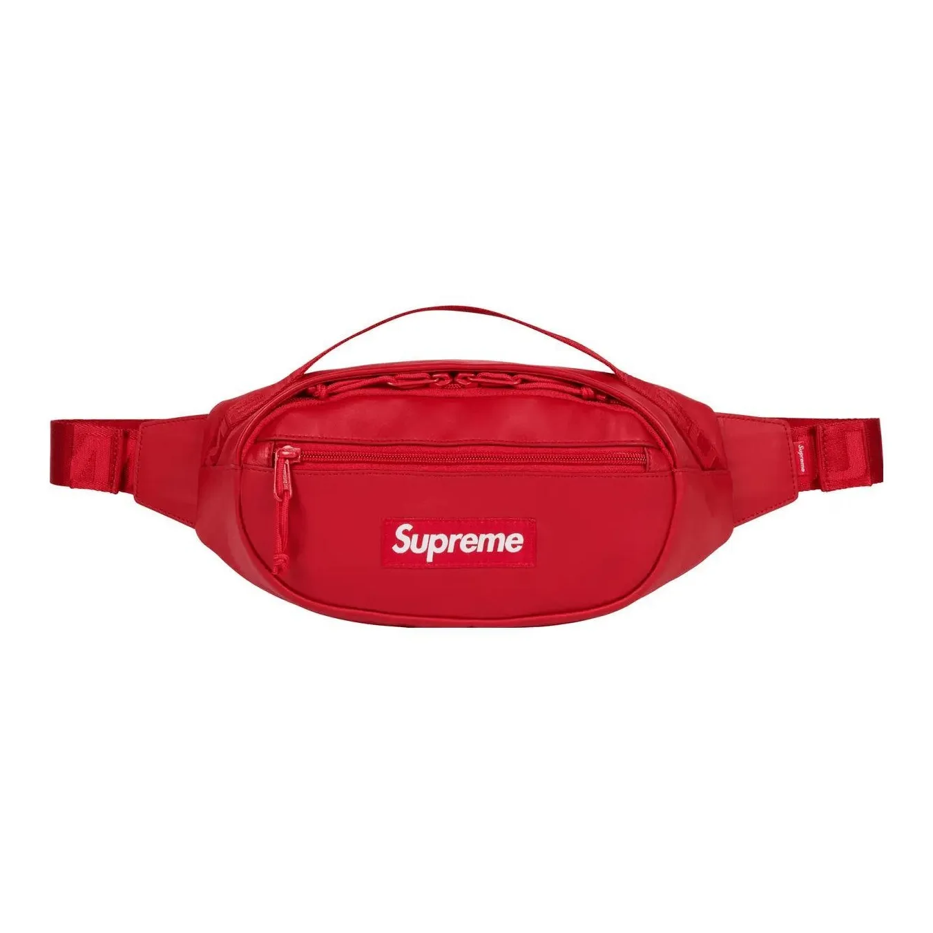 Supreme Cow Leather Crossbody Bag, Sling Bag, Fanny Pack Regular Unisex Red