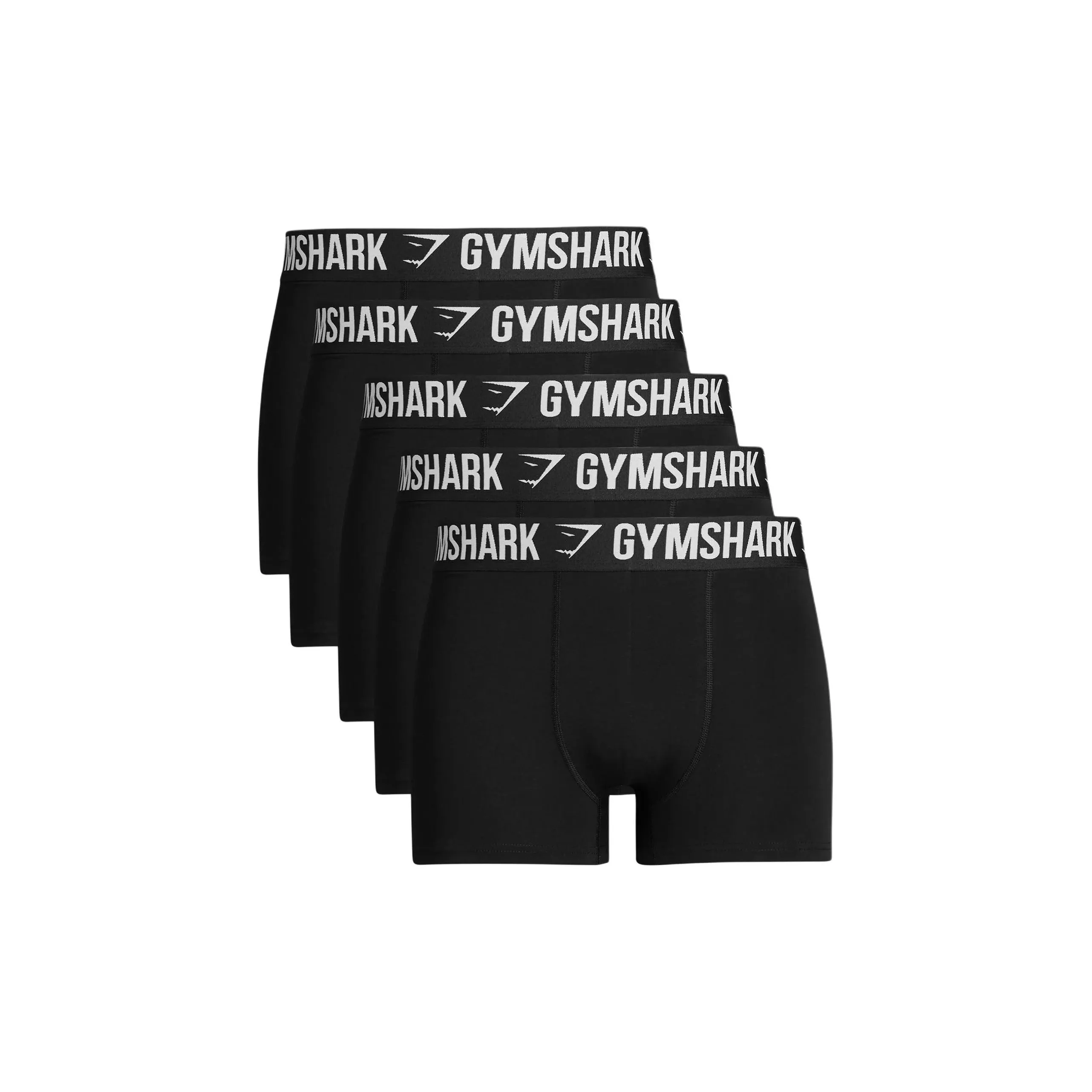 GYMSHARK Boxers Мужские упаковка из 5 штук черный