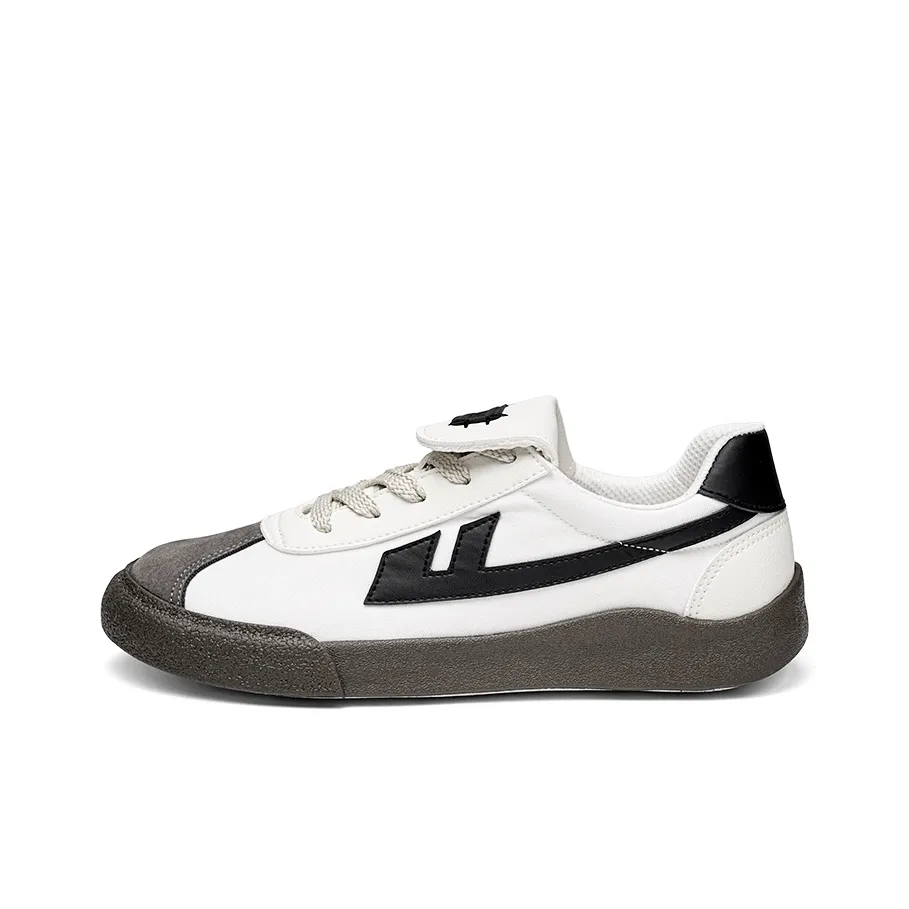 Warrior Heaven's Пава Маленький с откидной крышкой мягкая подошва повседневный унисекс белый темно-серый черный