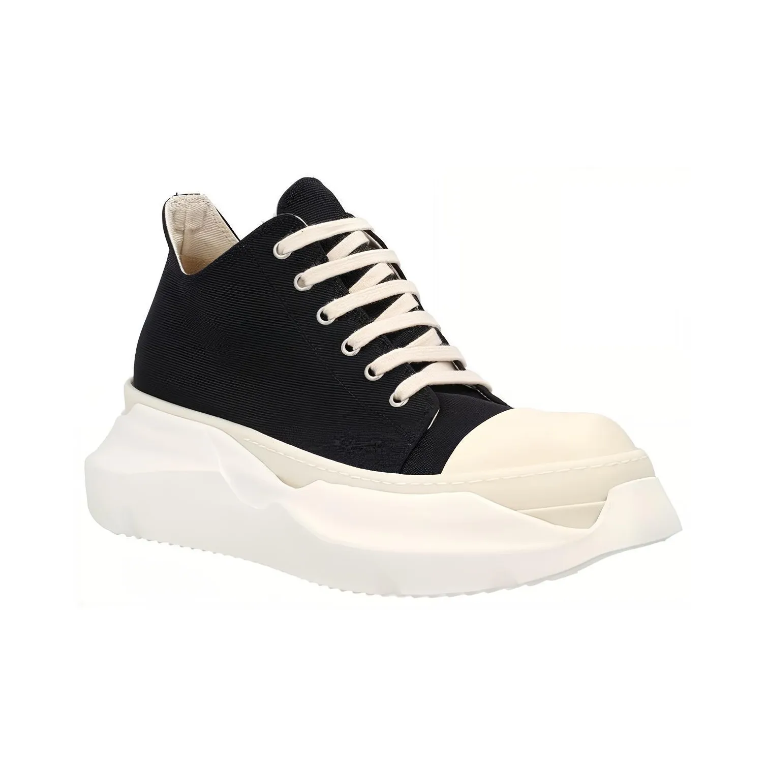 RICK OWENS DRKSHDW Abstract Low Fogachine Cotton Denim Black Milk