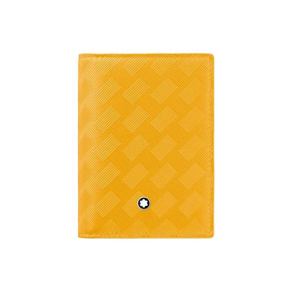 MONTBLANC Корова крупнозернистая кожа Держатель для карт Унисекс Теплый Желтый