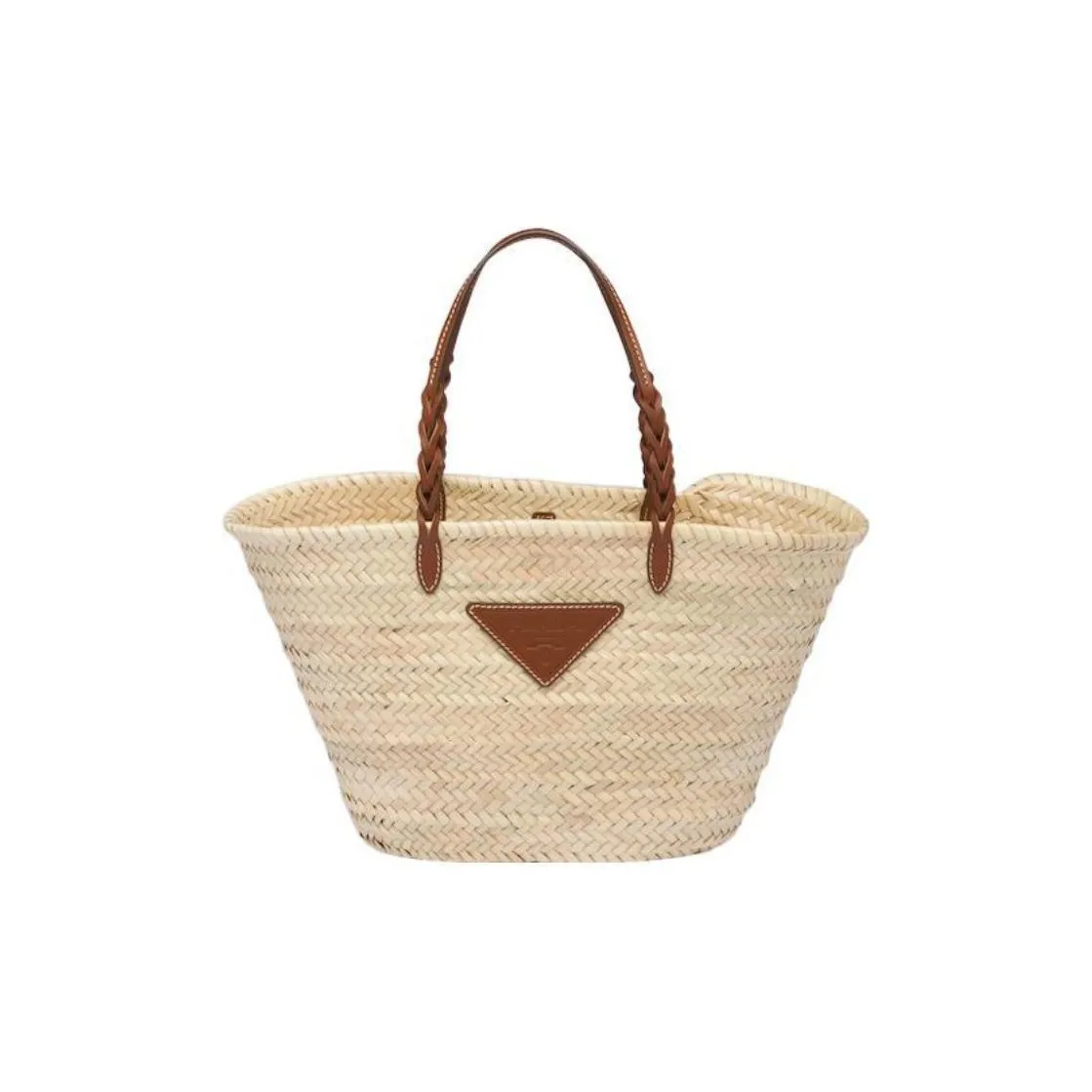 PRADA Raffia Tote Bag, Shopping Bag, Handbag, Shoulder Bag Women's