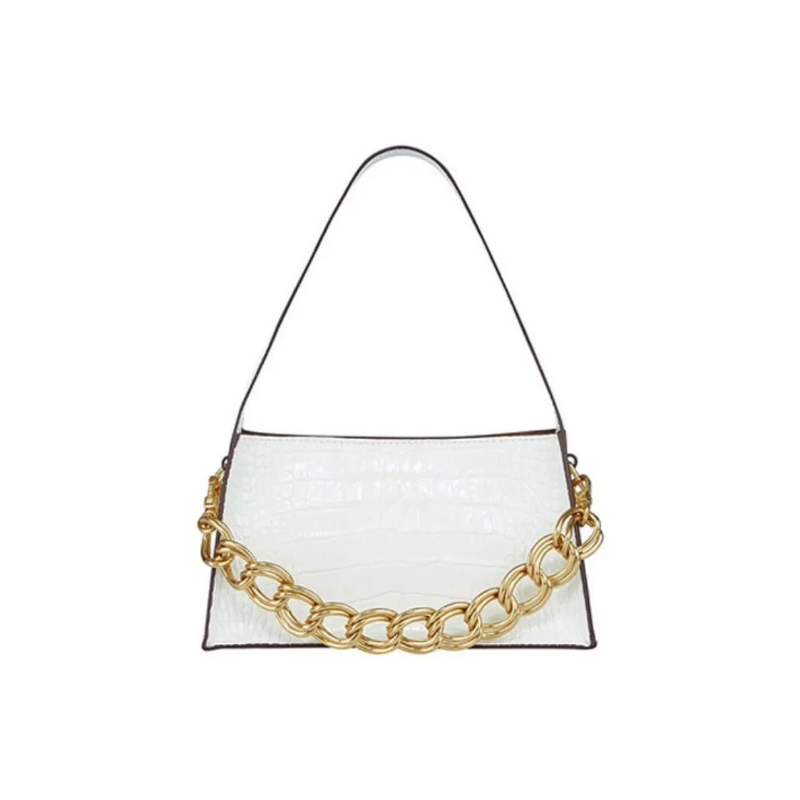 Manu Atelier Коровья кожа Стрелка Сумка Сумка через плечо Сумка Женская Белая