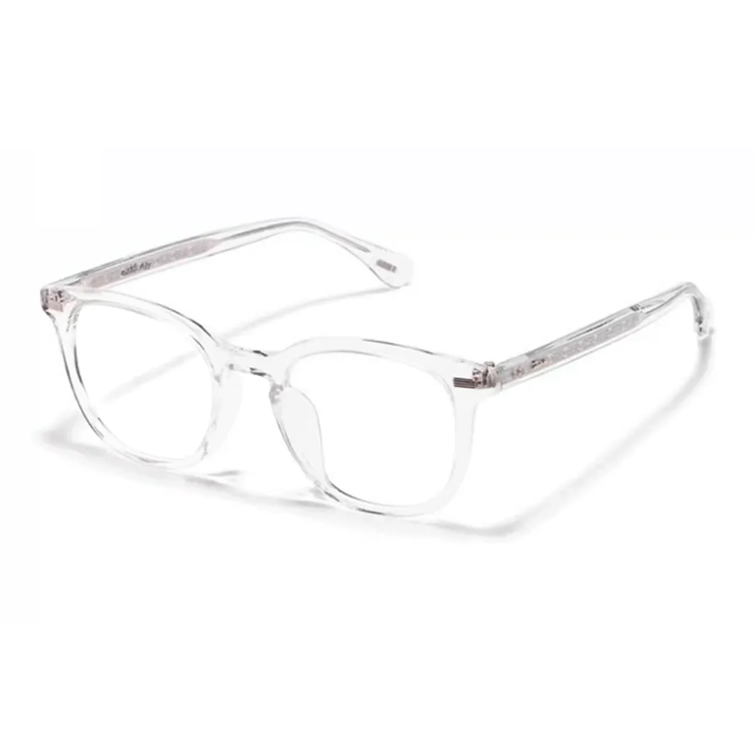 Fakeme Пластиковая оправа Круглая Оправа для очков Унисекс Прозрачная
