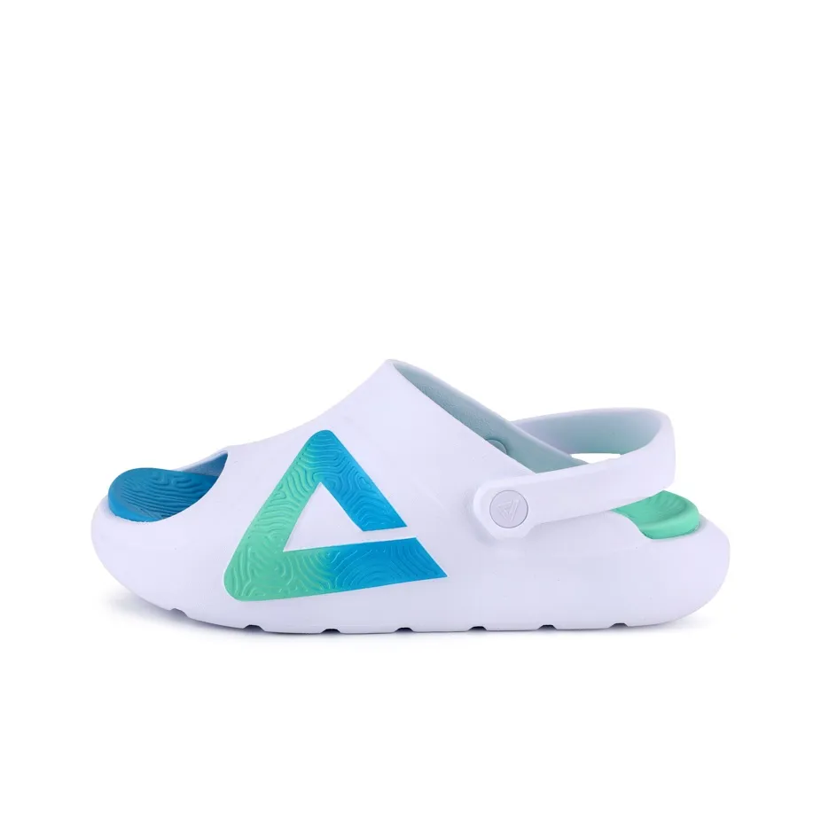 PEAK Slide Slippers Unisex Emerald Green White Blue