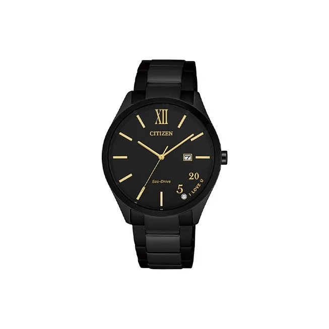 CITIZEN Светильник Кварцевый механизм Нержавеющая сталь Ремешок Часы 35 мм Женские часы Черный циферблат