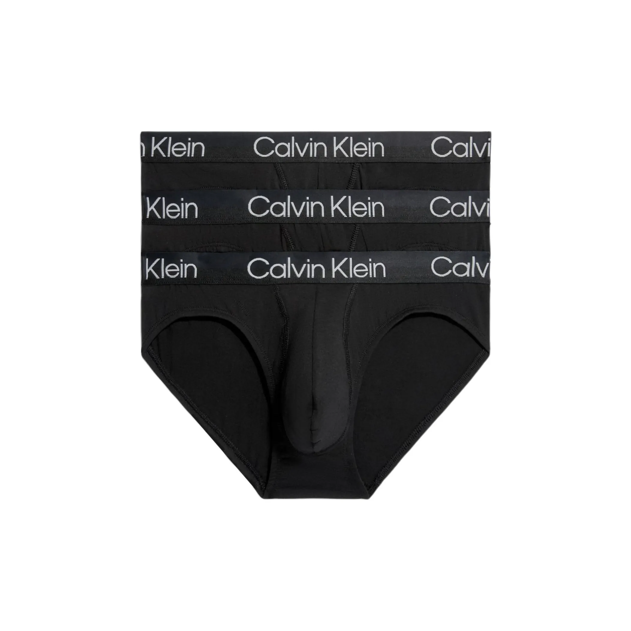CALVIN KLEIN 3 Pack Briefs Modern Structure Underpants Men's 3 Pack Black