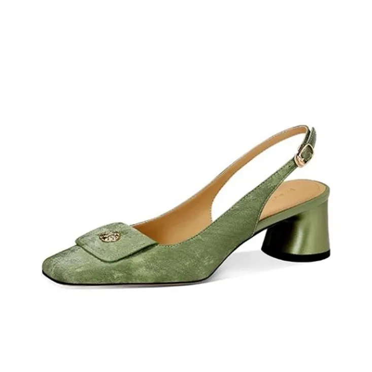 JESSICA SOPHIA Грубый каблук Высокие каблуки 5 см Женские Зеленый