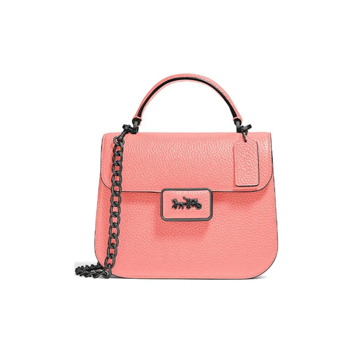 COACH Alie Каменная кожа Сумка через плечо Сумка через плечо Маленькая Женская Конфетно-розовая
