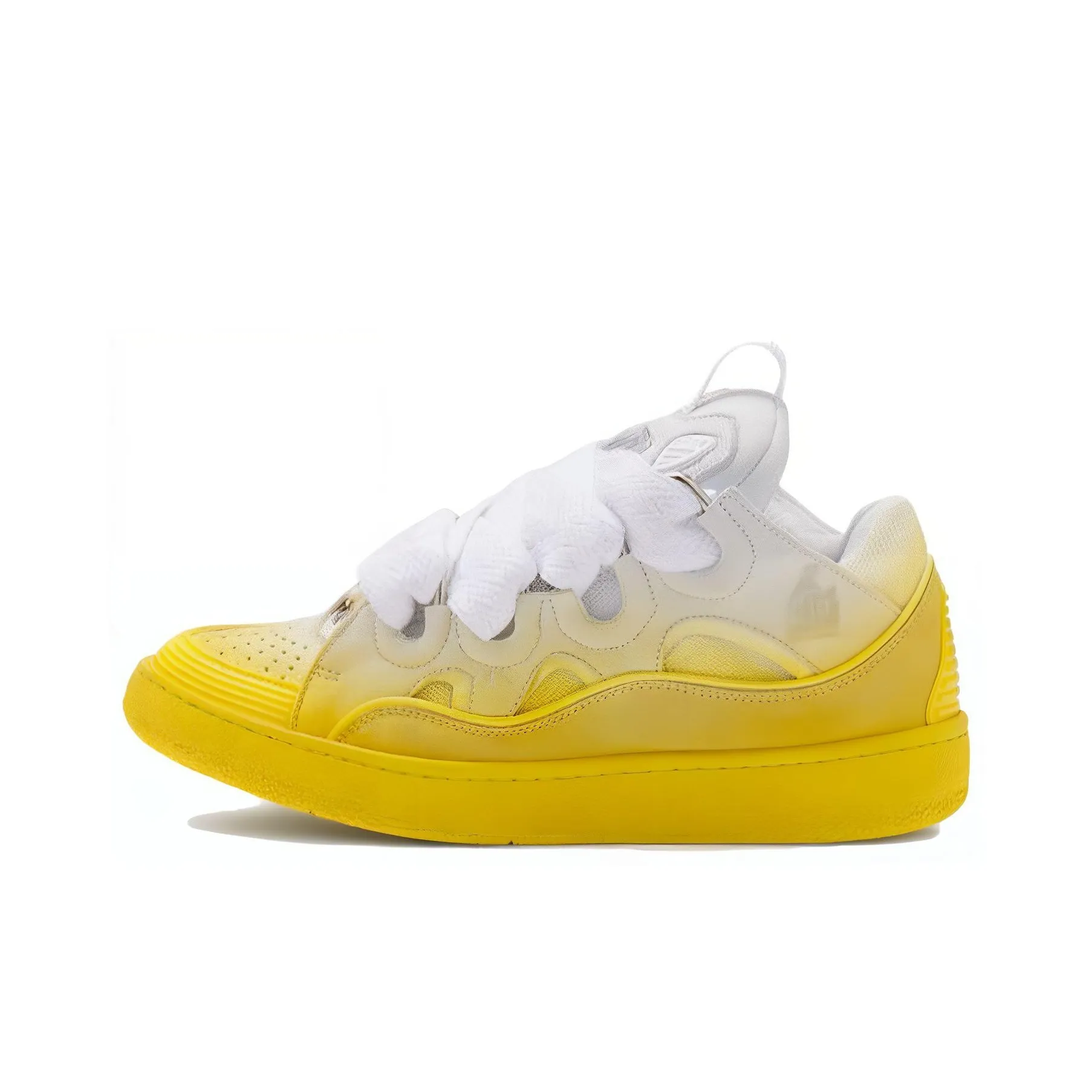 Lanvin Spray-painted Curb Sneakers