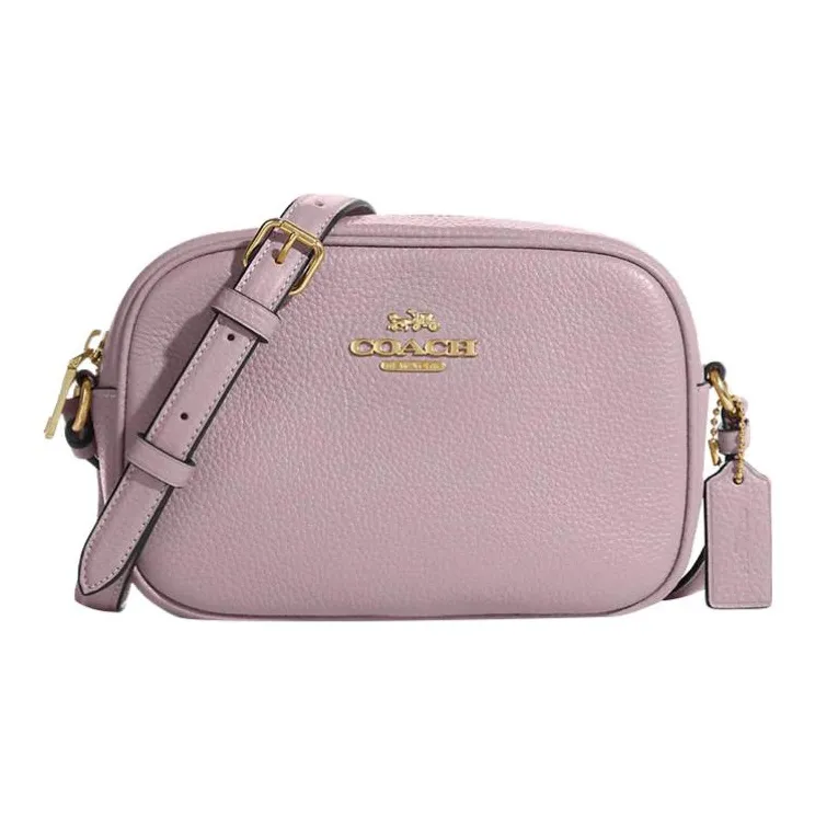 COACH Jamie Leather Camera Bag, Shoulder Bag, Crossbody Bag Mini Women's Pink Purple