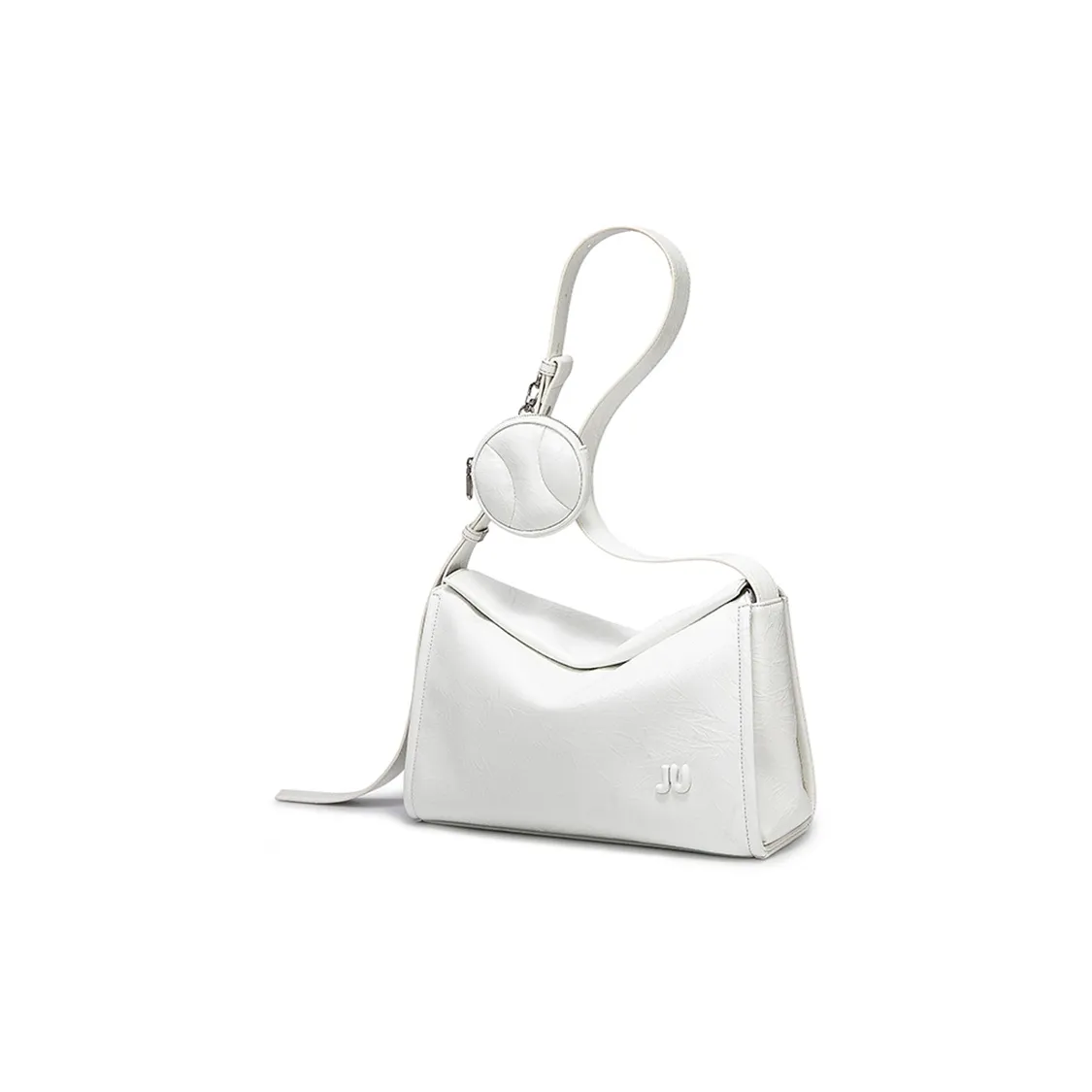 JUST STAR Коровья кожа Подушка Сумка Тоут Сумка Сумка для покупок Сумка через плечо Сумка на плечо Стандартная Женская Белая Серый Черный