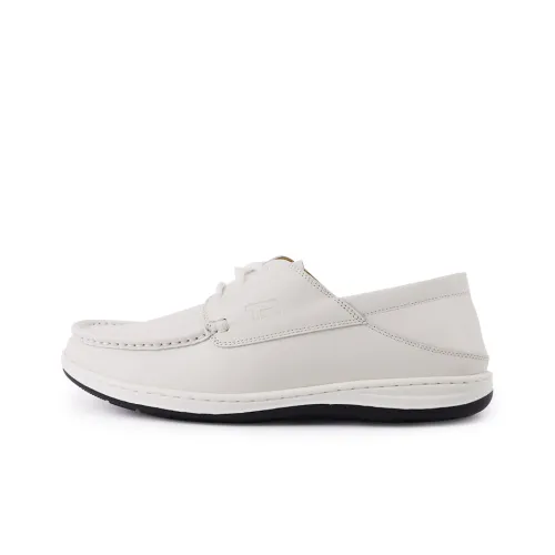 TRANOI Мужские повседневные туфли Low Top Белые для мужчин
