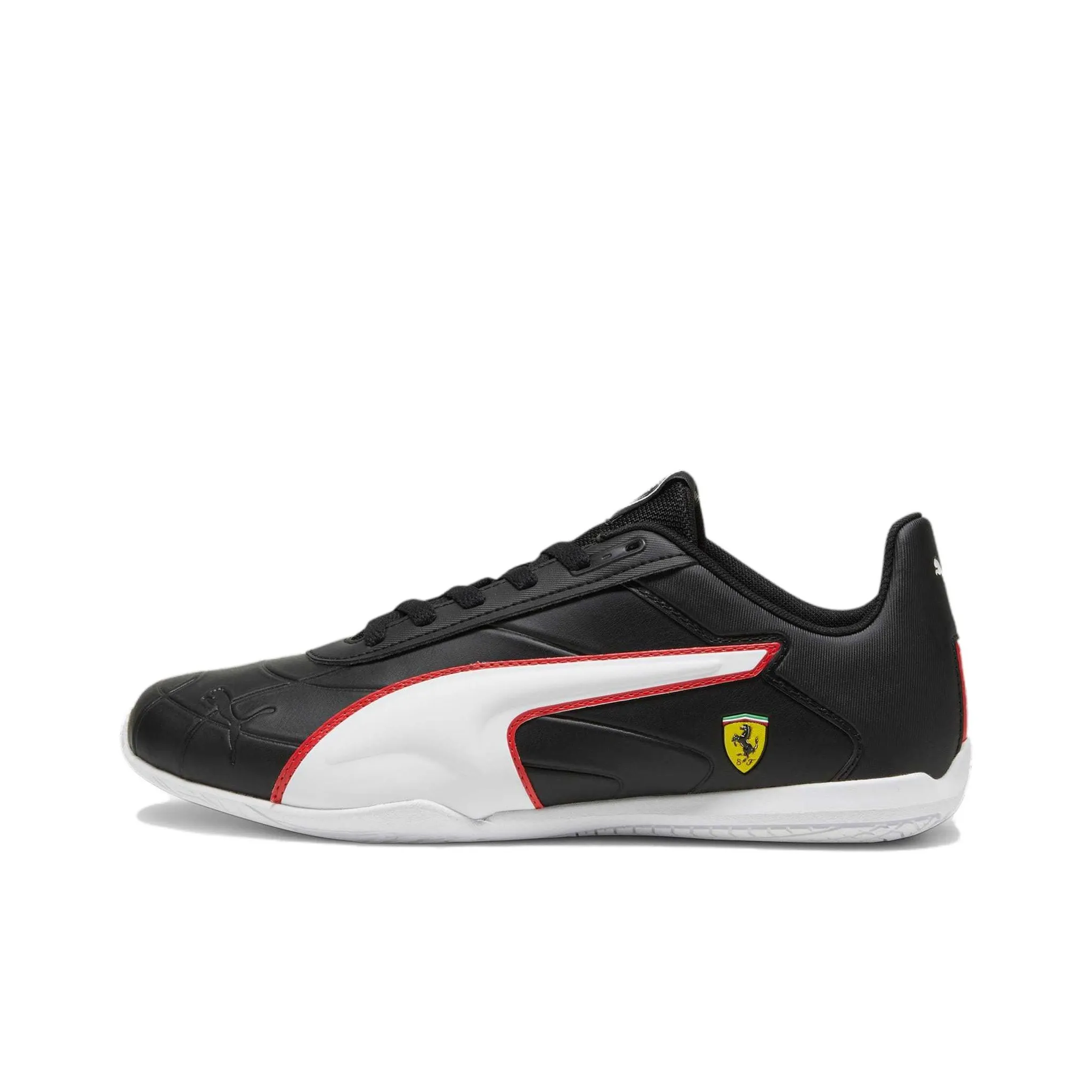 PUMA Scuderia Ferrari Tune Cat Low Top Casual Shoes Men's Black White Red