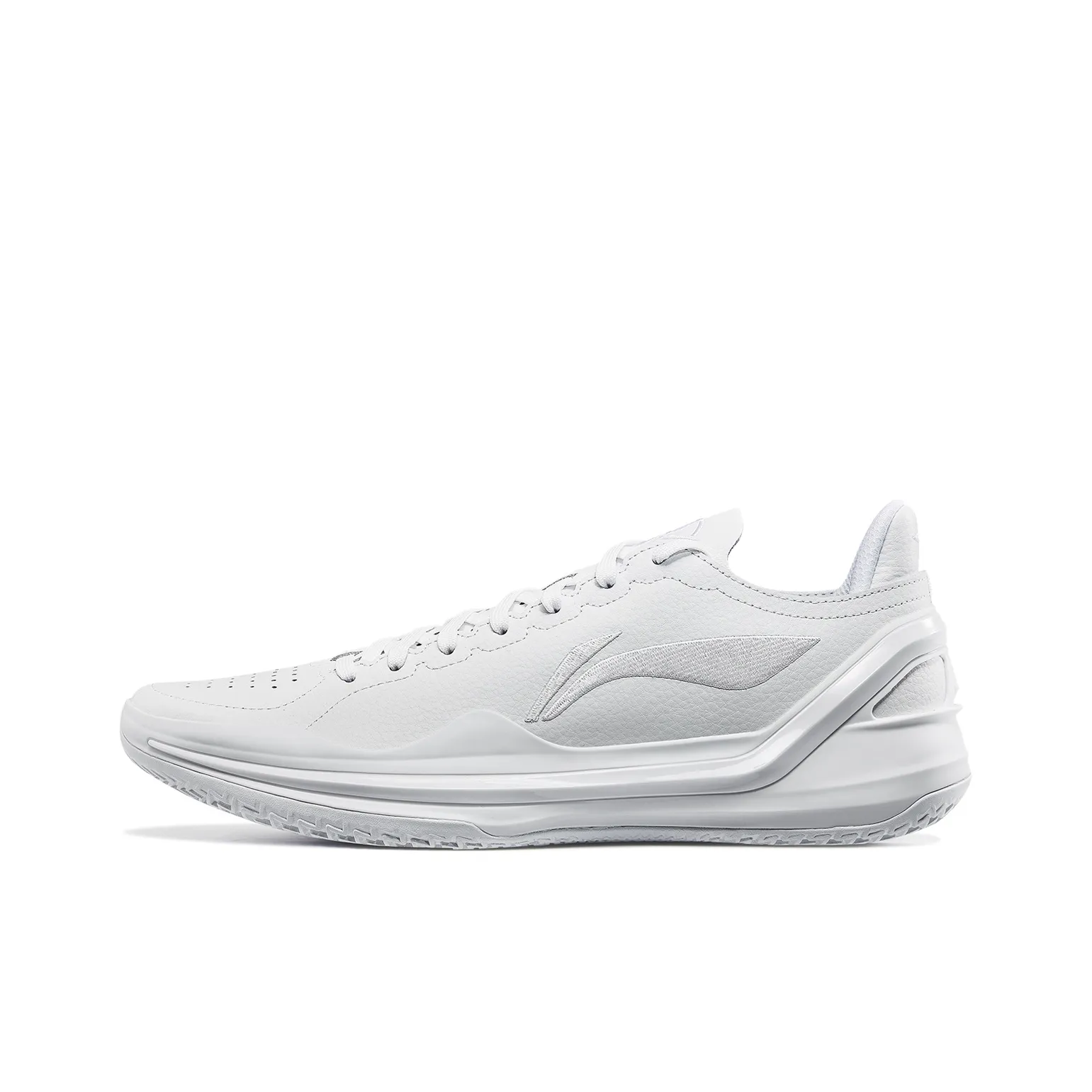 LiNing Blade 4V2 Cushioning Slip Resistant Lightweight Rebound Low Top Basketball Shoes Men's White