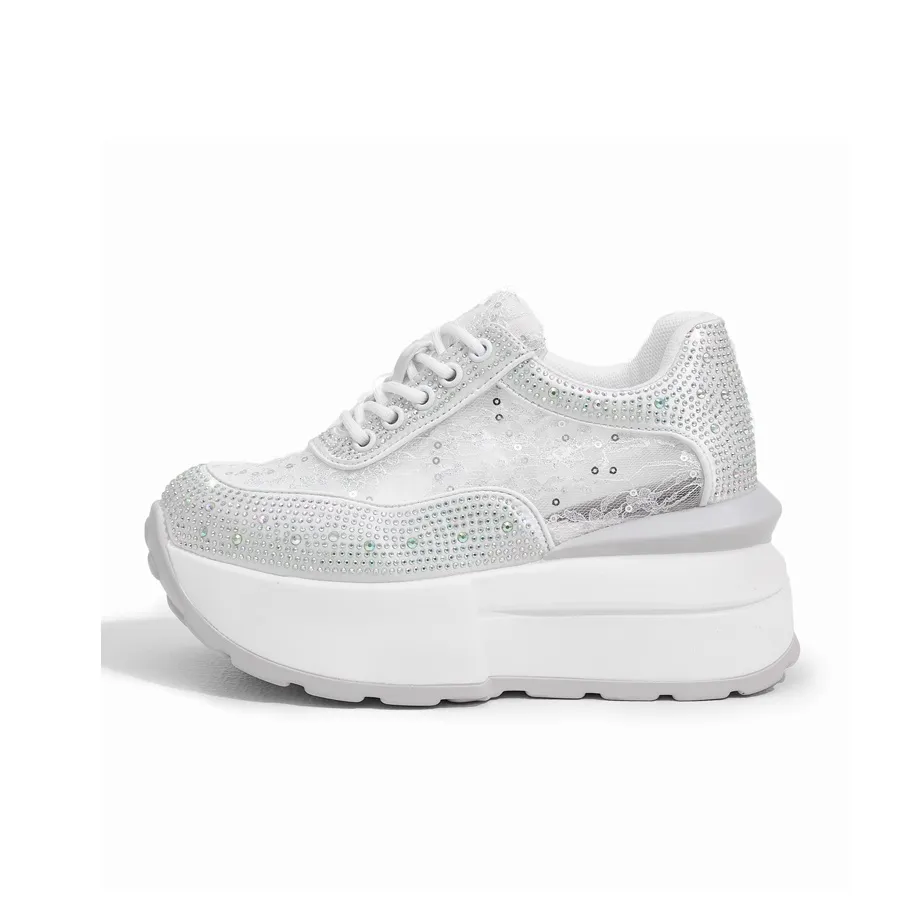 Milan Love Song Устойчивый к истиранию Дышащий Легкий Увеличивающий высоту Низкий Топ Casual Женский