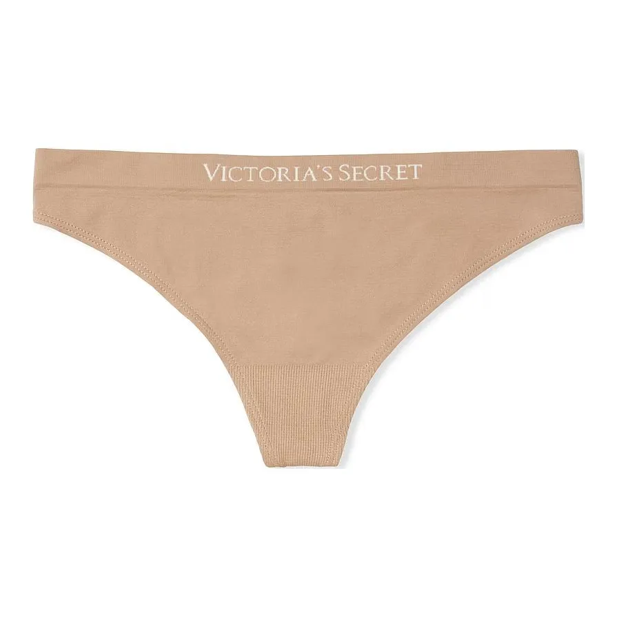 Victoria's Secret Бесшовный Стринг Пантика Пралине Стринг Нижнее белье Женское 1 Пачка Пралине