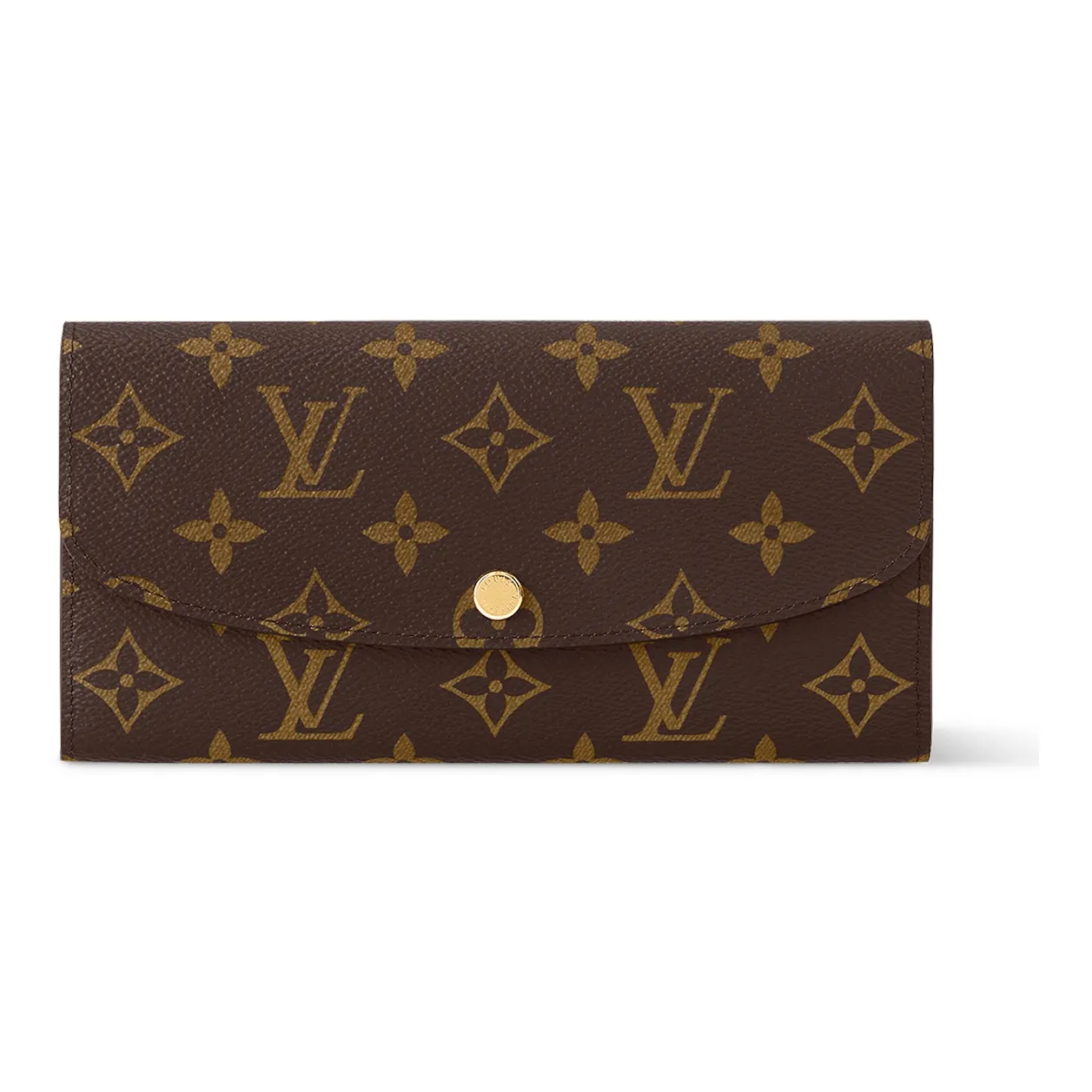 LOUIS VUITTON Emilie Coated Canvas With Leather Wallet Women's Ballet Pink