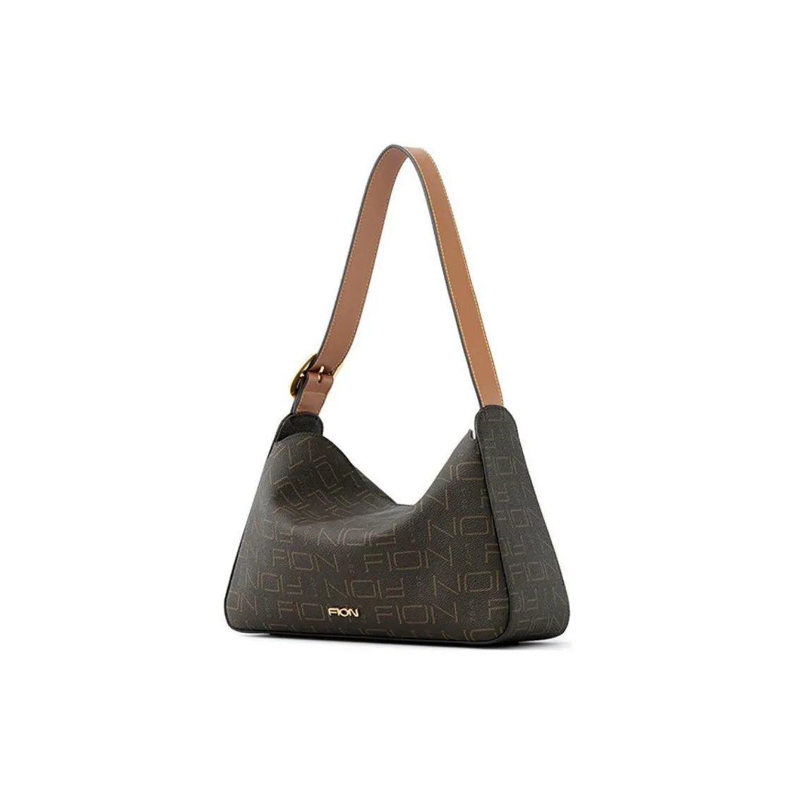 FION Холст Сумка через плечо Женская Кофейно-чайный Коричневый
